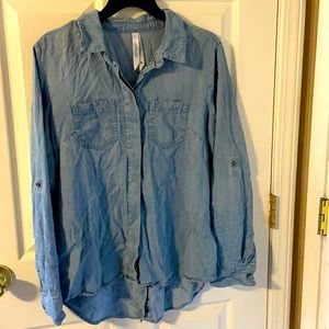 Jean top (sorry for the wrinkles!)